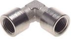 Knie sok G3/8“ - G1/4“, 90°;, Messing vernikkeld, 16 bar