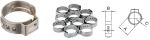 Klem Oetiker bereik 22,4mm - 25.6 mm A=22.4mm B=7mm C=0,6mm