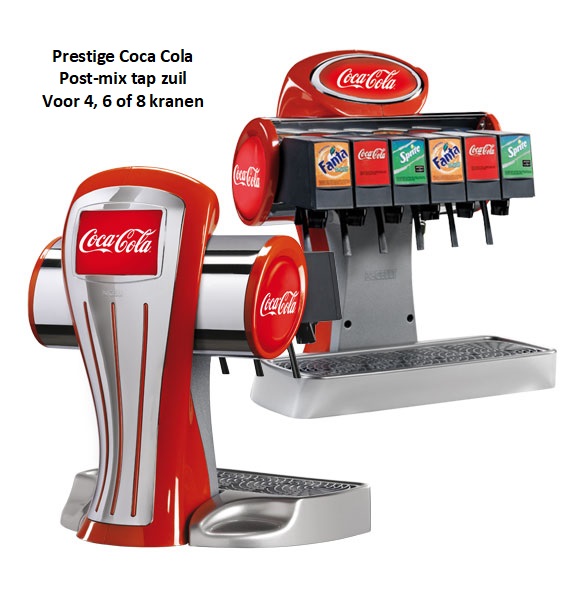 Tapzuil Postmix Coca Cola Prestige 4, 6 of 8 smaken Canuck