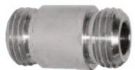 NICKELPL. BRASS ADAPTOR FITTING THREAD M14GAS - M14 GAS