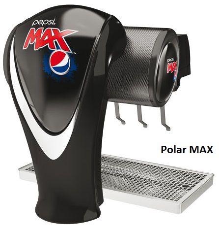 tapzuil postmix pepsi cola polar max